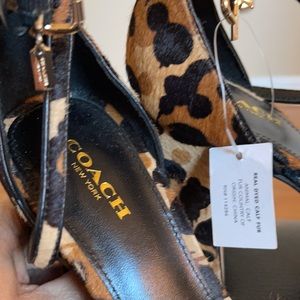Coach leopard heels
